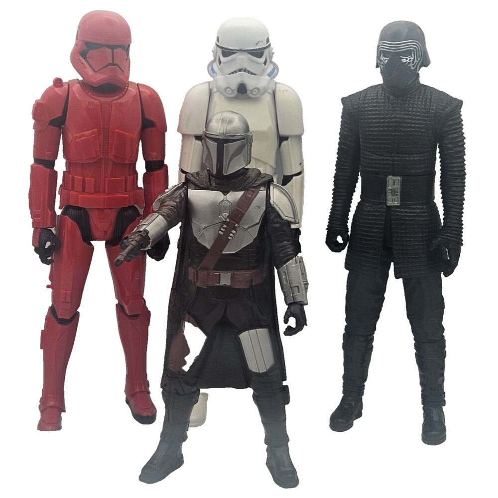 Star Wars Figure Lot Kylo Ren Din Djarin Mandalorian Sith Stormtrooper
